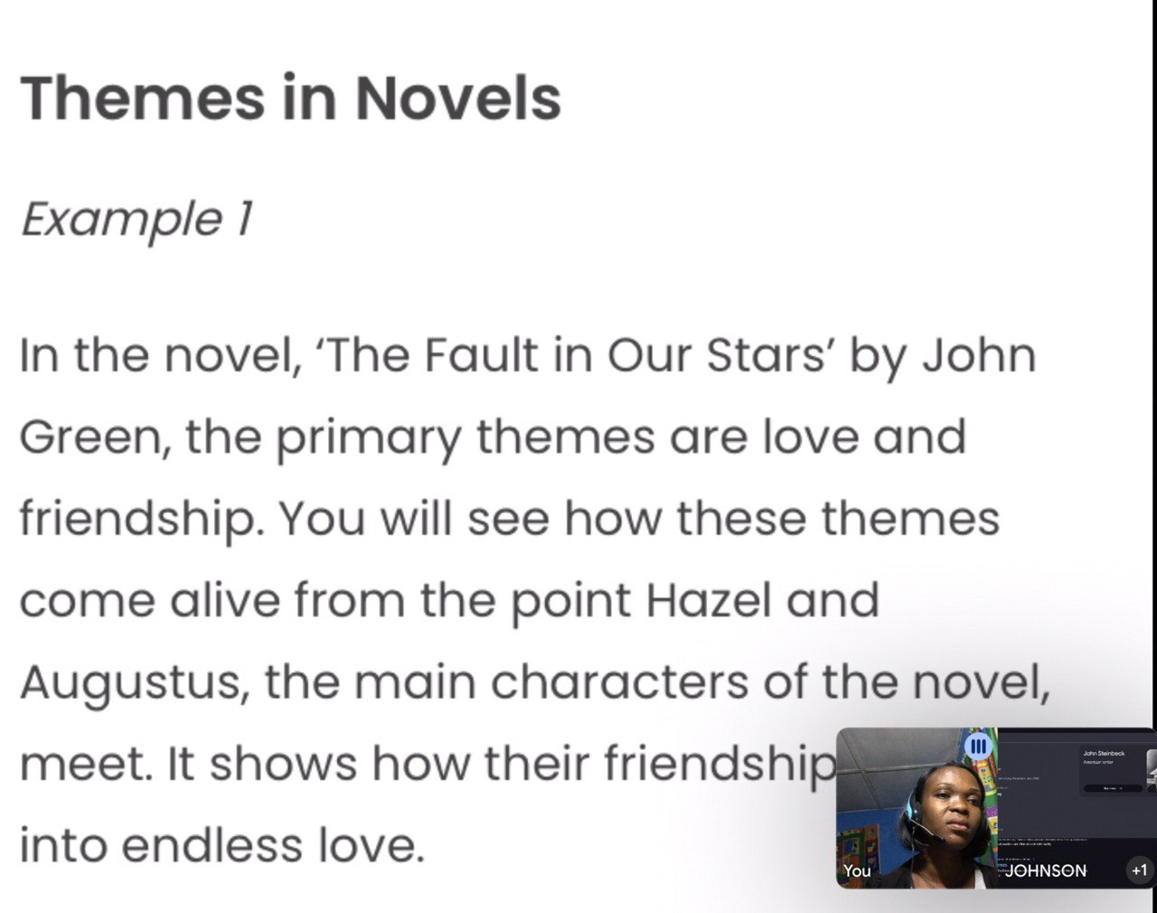 Small Group Interaction